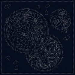 Sashiko Cloth Panel - Seasons