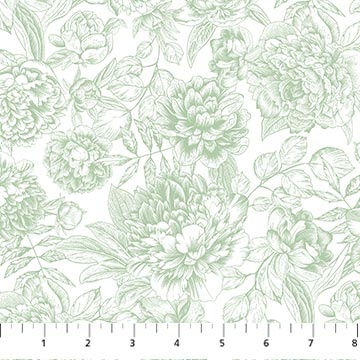  Blush - Floral Toile Green