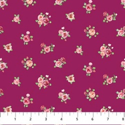  Blush - Mini Floral Spot - Magenta