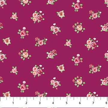  Blush - Mini Floral Spot - Magenta