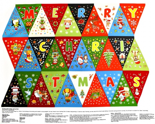 Christmas Bunting - Panel