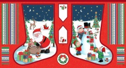 Santa's Christmas Stocking - Panel