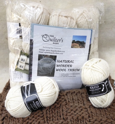 Crucci Natural Wonder Wool Throw Kit